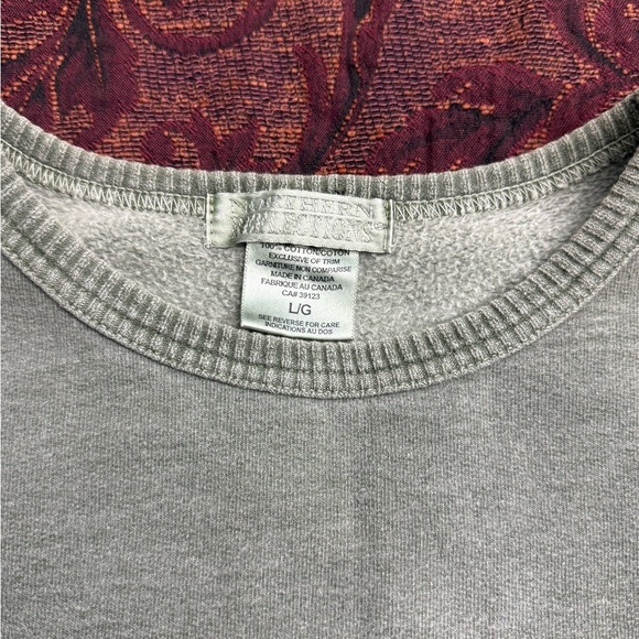 90s Northern Reflections Faded Olive Green Crewneck - Picture 2 of 5